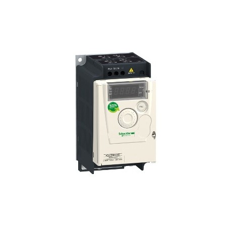 Variable speed drive ATV12 - 0.37kW - 0.55hp - 200..240V - 1ph - with heat sink. variable