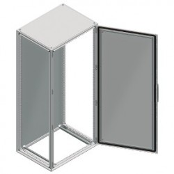 Spacial SF enclosure with mounting plate, assembled. 600 x 2000 x 400 mm.