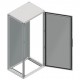 Spacial SF enclosure with mounting plate, assembled. 800 x 2000 x 500 mm.