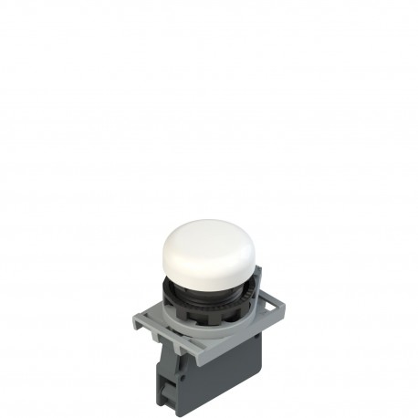 Signalna svjetiljka bijela, komplet s grlom i LED-om za 24V