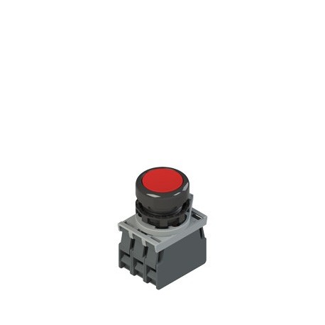 Svjetleće tipkalo crveno 1R+1M kontakt, adapter, LED 24V