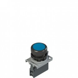 Tipkalo, plavo, s 1R kontaktom i adapterom, D:22 mm