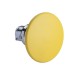 Mushroom pushbutton head, yellow, diameter 60, for hole 22, spring return