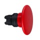 Mushroom pushbutton head, red, diameter 60, for hole diameter 22, spring return