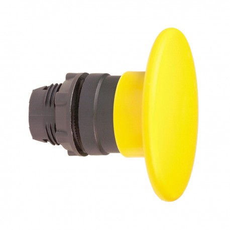 Mushroom pushbutton head, yellow, diameter 60, for hole diameter 22, spring return