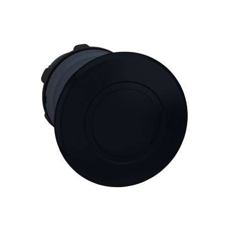 Mushroom pushbutton head, black, diameter 40 for hole diameter 22, latching push-pull