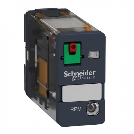 Relej snage utični RPM, 1 preklopni kontakt, 15A, 24V AC sa zastavicom za ispitivanje i LED indikacijom