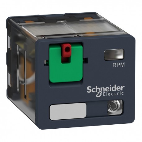 Relej snage utični RPM, 3 preklopna kontakta, 15A, 230V AC sa zastavicom za ispitivanje i LED indikacijom