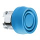 Blue flush pushbutton head  diameter 22, spring return, unmarked