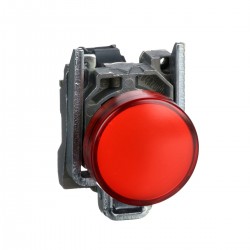 Potpuna signalna žaruljica, crvena,  promjera 22, obična leća s ugrađenim LED, 110… 120 V