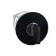 Mushroom pushbutton head, black, diameter 40, for hole 22, latching key release