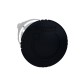 Mushroom pushbutton head, black, diameter 40, for hole 22, latching turn release