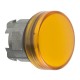 Pilot light head, orange, diameter 22, with plain lens for BA9s bulb