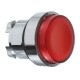 Red projecting illuminated pushbutton head diameter 22, spring return, for BA9s bulb