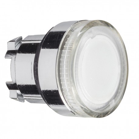 clear flush illuminated pushbutton head diameter 22, spring return, for BA9s bulb