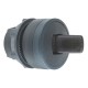 Black selector switch head 22 diameter, 2 positions, stay put