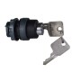 Key operated pushbutton head diameter 22, push-turn release, Dom 4A185