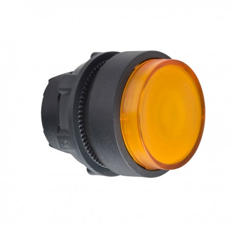 Projecting orange illuminated pushbutton tipkala diameter 22, push push, for integral LED