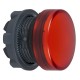 Red pilot light head diameter 22, plain lens for ba9s bulb