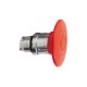 Red emergency switching off pushbutton head diameter 60, for hole 22, trigger and latching turn release