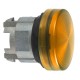 Pilot light head, orange, diameter 22, with grooved lens for BA9s bulb