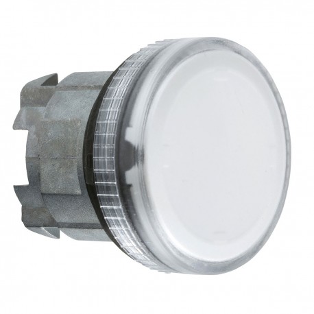 Pilot light head, clear, diameter 22, with grooved lens for BA9s bulb