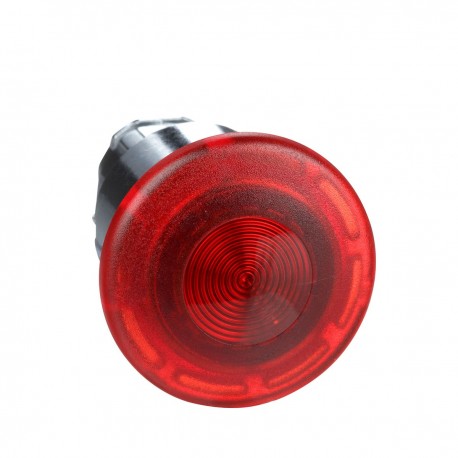 Red emergency switching off button head diameter 40, for hole diameter 22, latching, push-pull, for integral LED