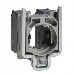 Single contact block with body fixing collar 2NC, screw clamp terminal