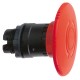 Emergency stop, red switching off head diameter 60 for hole 22, trigger and latching turn release