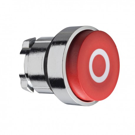 Red projecting pushbutton head  diameter 22, spring return O