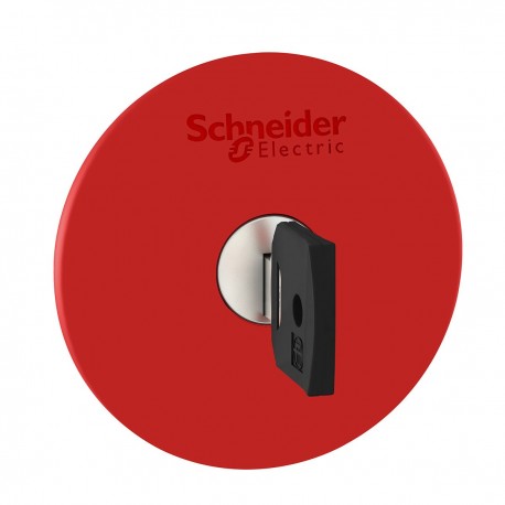 Emergency stop red switching off head diameter 60 for hole diameter 22,2 trigger and latching key release