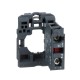 Single contact block with body fixing collar 2NO, screw clamp terminal