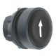 Black flush pushbutton head diameter 22, spring return, up arrow