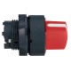 Red selector switch head diameter 22, 2 positions, stay put