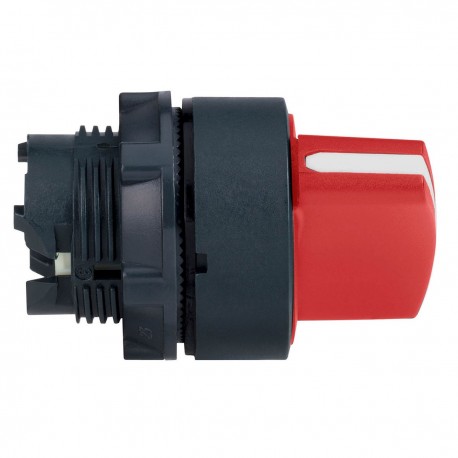 Red selector switch head diameter 22, 2 positions, stay put