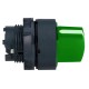 Green selector switch head diameter 22, 3 positions, stay put