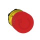 Emergency stop, red switching off head diameter 30 for hole 22, trigger and latching turn release