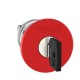 Emergency stop red switching off head diameter 40 for hole diameter 22,2 trigger and latching key release