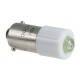 LED bulb with BA9s base, Green, 6 V, 1.2 W