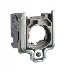 Single contact block with body fixing collar 1NC, plug-in connector