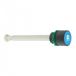 Flush reset pushbutton, blue, diameter 22, marked R for 17...120 mm actuation distance