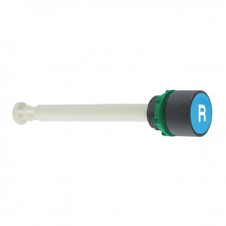 Flush reset pushbutton, blue, diameter 22, marked R for 17...120 mm actuation distance