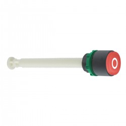 Flush reset pushbutton, red, diameter 22, marked O for 17...120 mm actuation distance