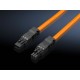 Priključni kabel za LED rasvjetu, 100-240V AC, 3-polni, 1m, pakiranje od 5 kom, narančasti
