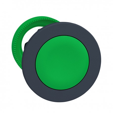 Flush mounted green caps pushbutton head