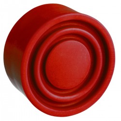 Red boot for circular flush pushbutton diameter 22