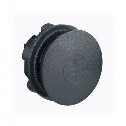 Black round blanking plug for diameter 22 hole