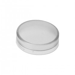 Plain lens, white, for circular pilot light, diameter 22, with BA9s bulb