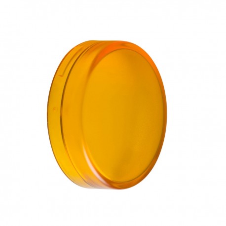 Plain lens, orange, for circular pilot light, diameter 22, with BA9s bulb