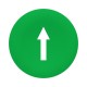 Green cap, marked arrow for rectangular multiple-headed pushbutton, diameter 22